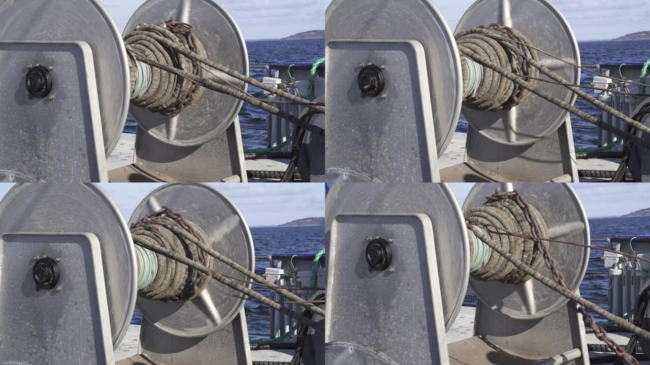 远洋拖网渔船上使用的拖网渔网