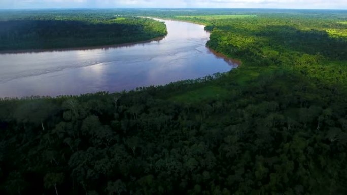 亚马逊河的鸟瞰图亚马逊河