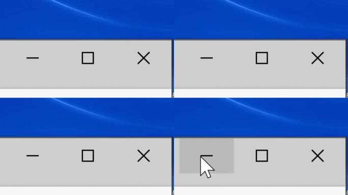 鼠标光标在网页上滑动并最小化窗口框。点击光标的设备屏幕视图以最小化浏览器。在Internet网络网站