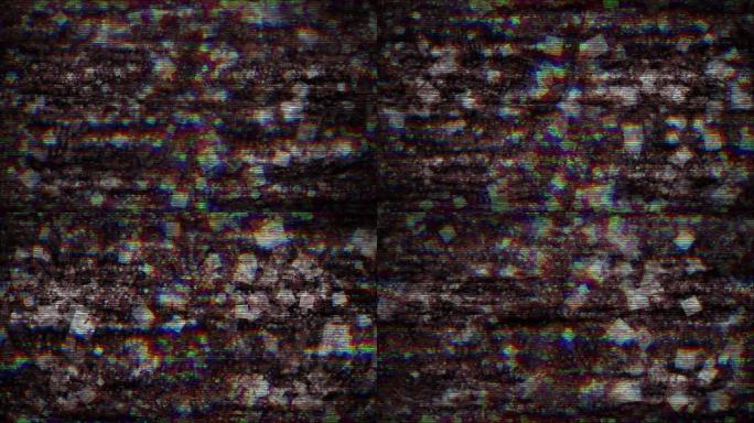 损坏闪烁的RGB数字模拟数据艺术