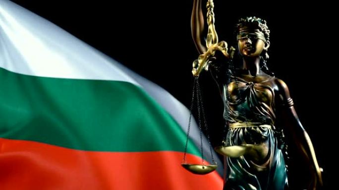 保加利亚国旗的正义雕像