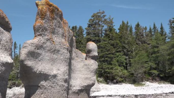 巨石。加拿大。