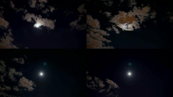 满月夜云4k