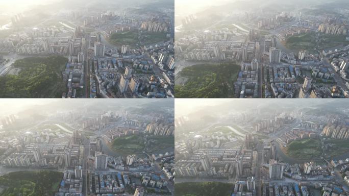 航拍蓬安县城新开发区丨4K丨原创实拍