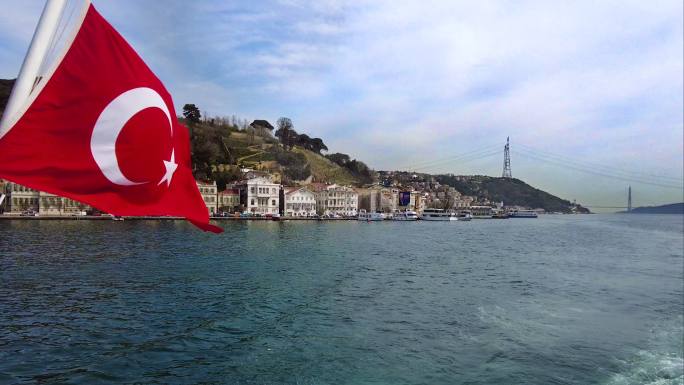 土耳其风光伊斯坦布尔海上风光