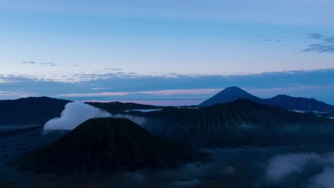 印度尼西亚东爪哇省布罗莫火山4k延时