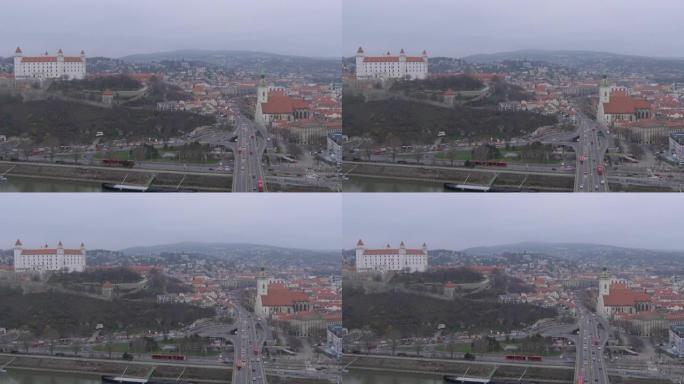 布拉迪斯拉发市有城堡和一座教堂