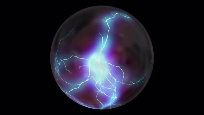 算命的神奇水晶球。放电。对命运、未来的预测