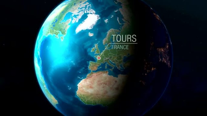 法国之旅-从太空到地球的缩放