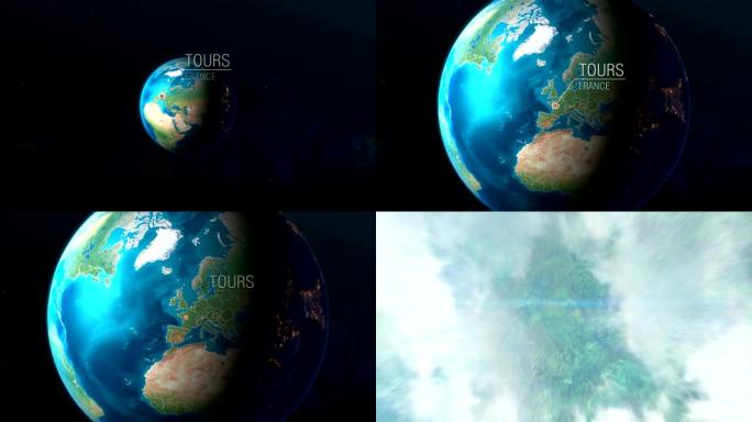 法国之旅-从太空到地球的缩放