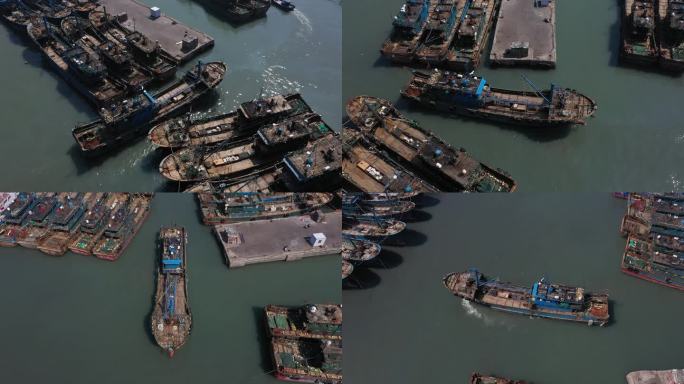 泉州祥芝码头渔船入港跟拍