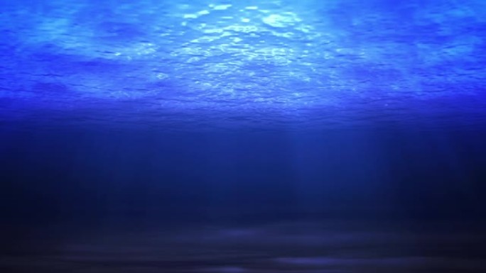 水下透过海面蓝色