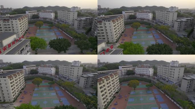 航拍蓬安县城周口中学丨4K丨原创实拍