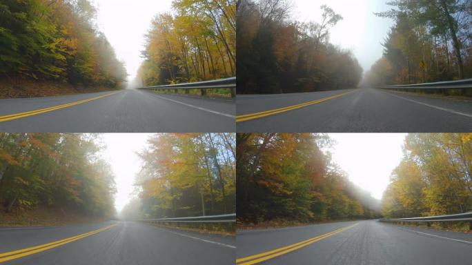 坎卡马格斯高速公路上的秋雾