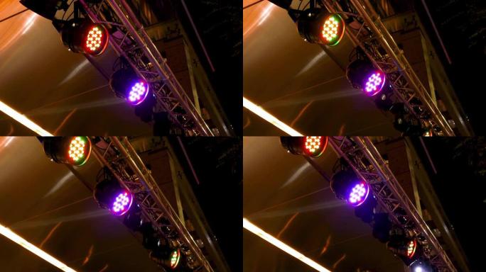 LED舞台灯在演出中闪烁