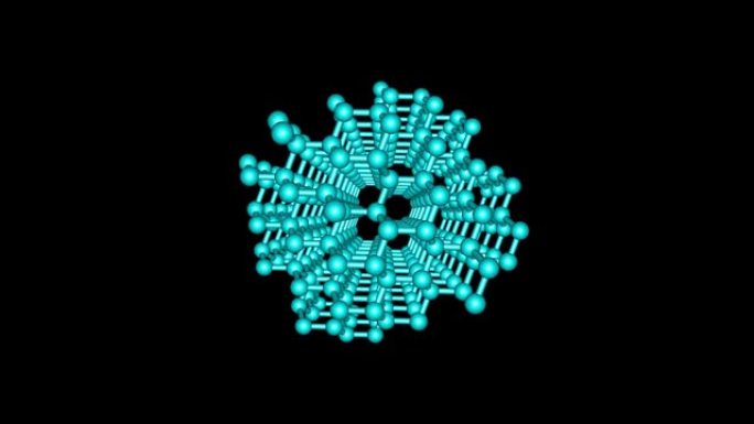 旋转钻石分子视频