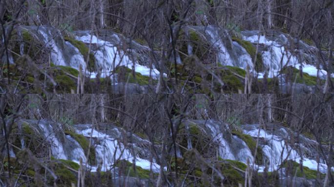 唯美诗意大自然瀑布流水