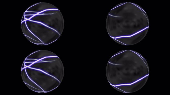算命的神奇水晶球。放电。对命运、未来的预测