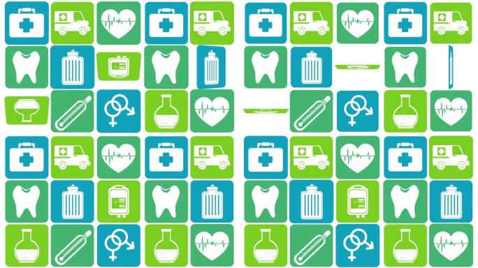 医疗套装图标动画套装