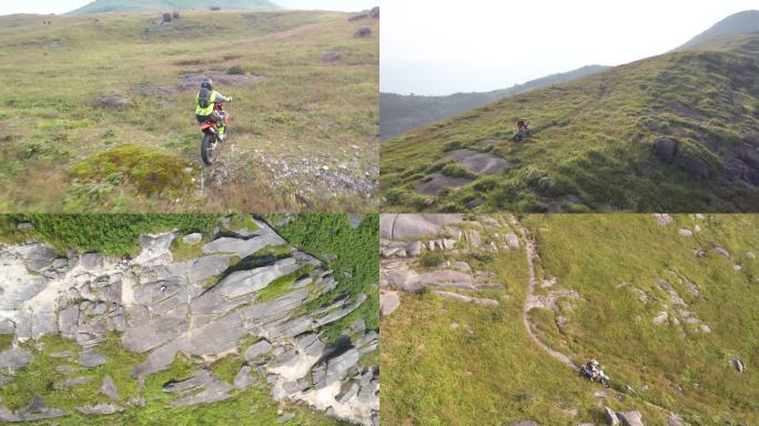 极限运动/山地越野摩托骑行航拍合集3