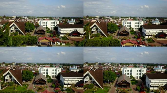 Acehnese房屋风格 -- 无人机视角远射