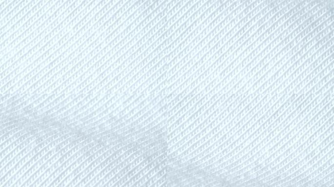 纺织背景-白色棉莱卡织物，针织 (stockinette) 结构。