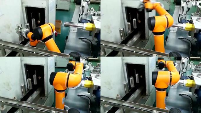 工厂中的机器人手臂