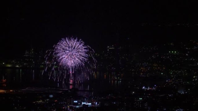 日本四国爱媛烟花节