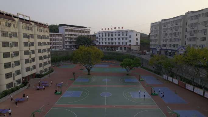 航拍蓬安县城周口中学丨4K丨原创实拍