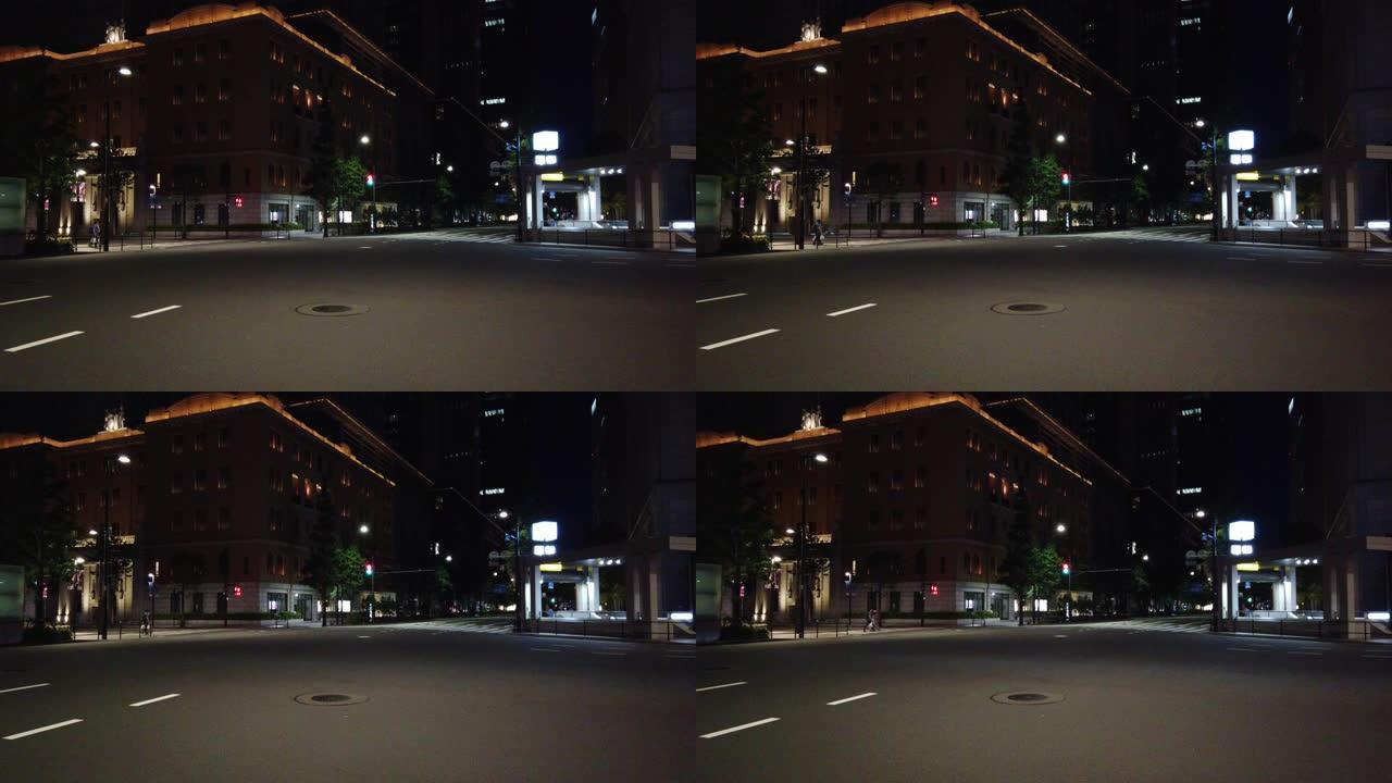 日本东京大手町，夜景