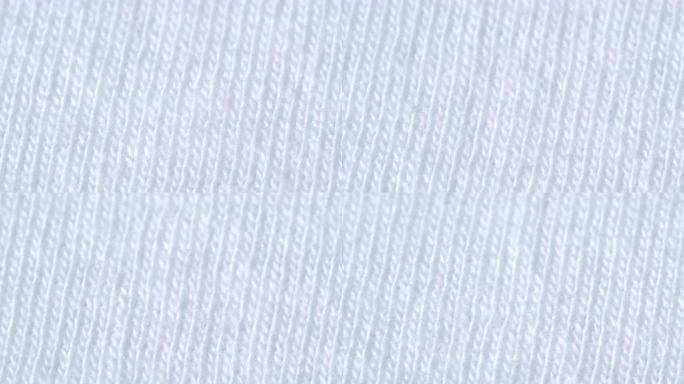 纺织背景-白色100% 棉布与球衣 (stockinette) 结构。