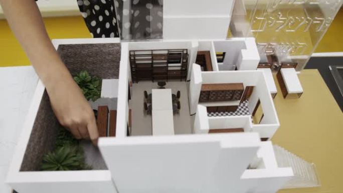 建筑设计工作室房屋的木塑模型