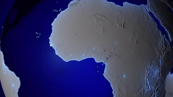 地球与中非共和国边界透明