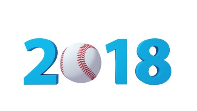 棒球2018设计背景在白色背景
