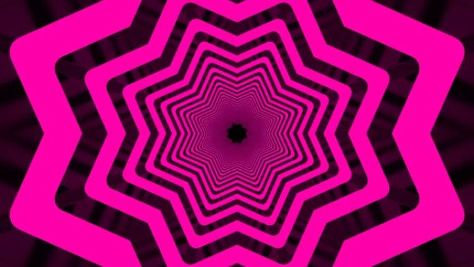 粉色循环抽象背景隧道