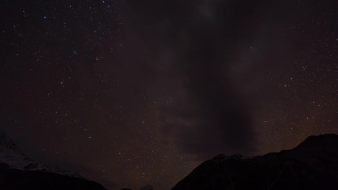 新西兰银河系库克山，延时视频