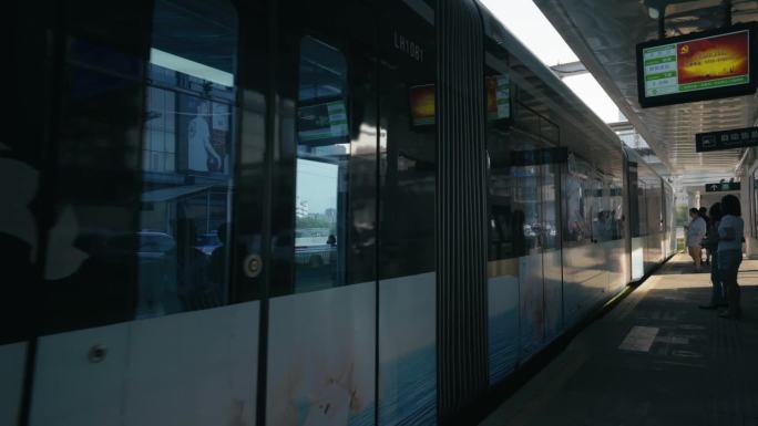 广州有轨电车地面拍摄