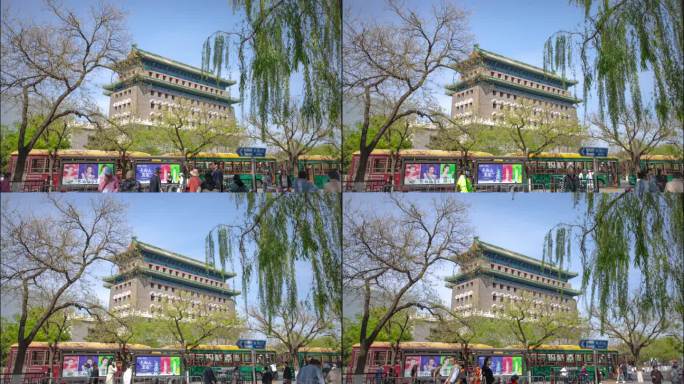 北京地标前门侧面延时实拍