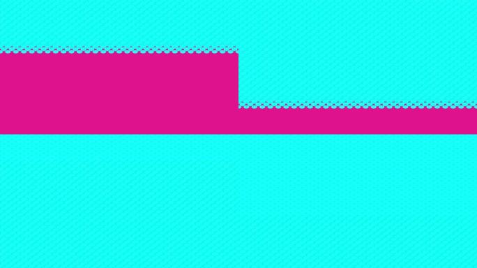 圆筒盒3D虚拟等距洗牌波形，区块链技术概念设计插图粉红色背景动画4K上的蓝色，带复制空间