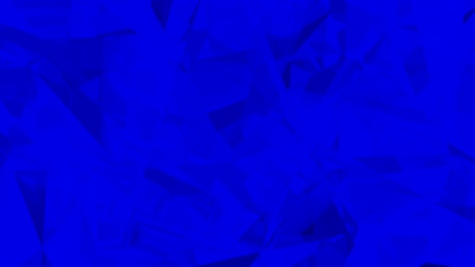 抽象蓝色多边形3d背景。无缝循环。