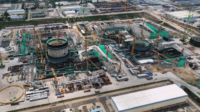 海南昌江核电站华龙一号反应堆建设
