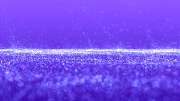 4k软紫色动画粒子背景