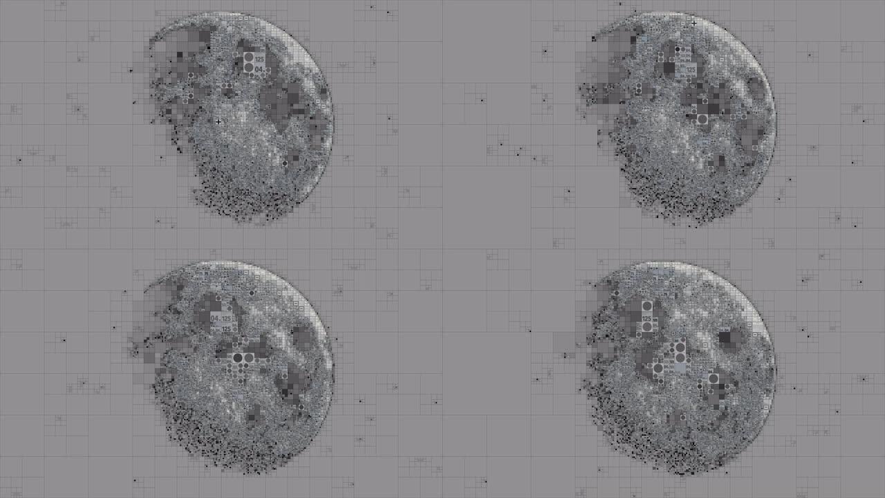 像素化的月亮