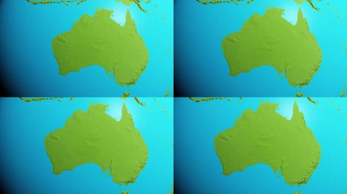 澳大利亚地球图形