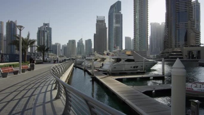 迪拜的滨海长廊