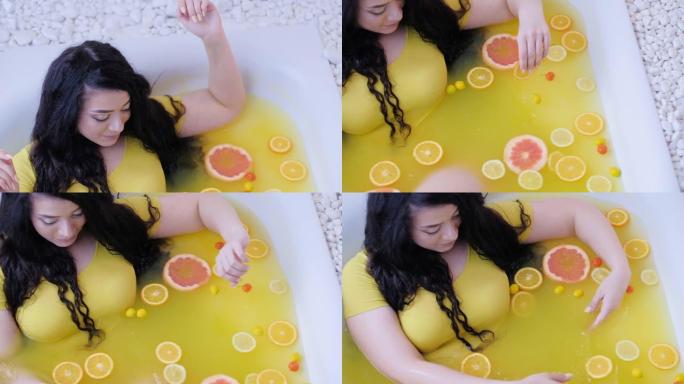 spa疗法护肤健康有机柑橘浴