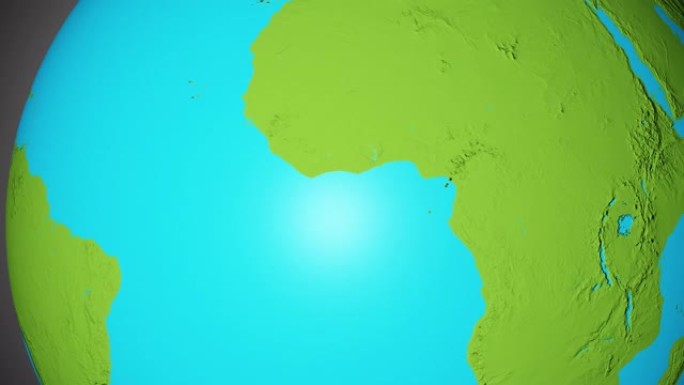 地球与坦桑尼亚的边界图形