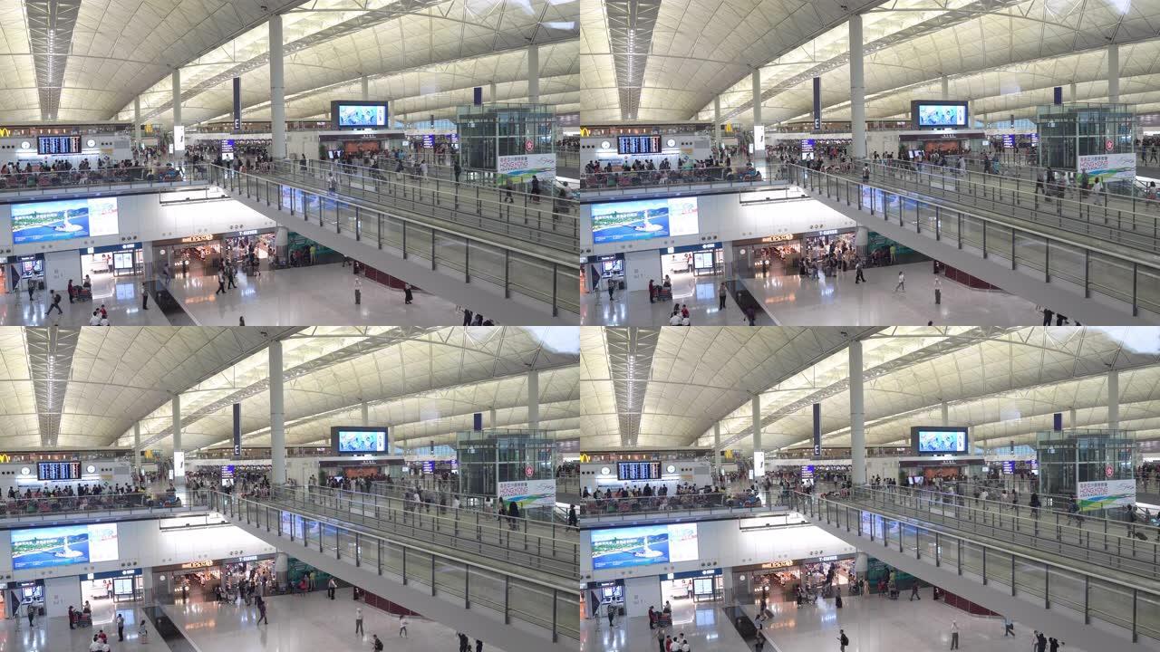 实时视频在香港国际机场到达大厅等候的人每年处理超过7000万名乘客。