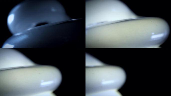 4k极端特写，灯泡的技术镜头