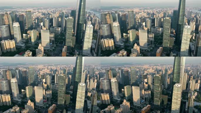 广州 珠江新城 城市天际线 延时